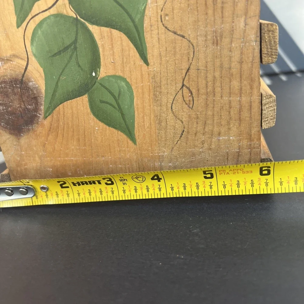 VTG Wooden Apple Crate Basket 11